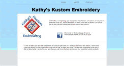 Desktop Screenshot of kathyskustomembroidery.com