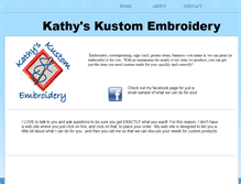 Tablet Screenshot of kathyskustomembroidery.com